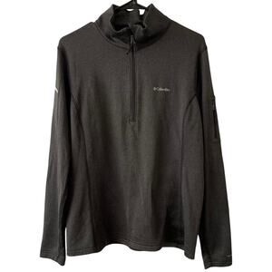 COLUMBIA "Steel Dynamics" LOGO Women's Quarter Zip Pullover Charcoal Gray XL